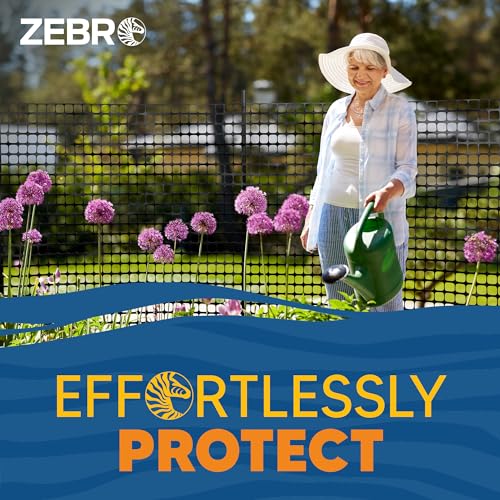 4' x 50' Black Plastic Garden Fence Roll (28800 sq inches sq inches)
