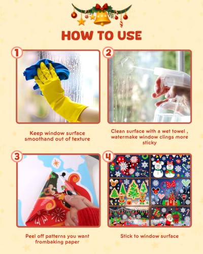 Christmas Window Clings (9 Count)