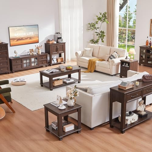 Farmhouse End Tables for Living Room