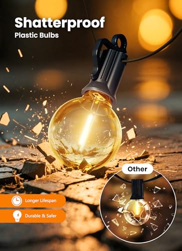25FT 13 LED Outdoor String Lights