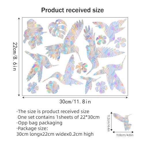 Bird Window Clings Static Cling Window Decals
