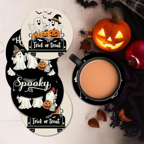 Halloween Coasters for Drinks (6 Count)