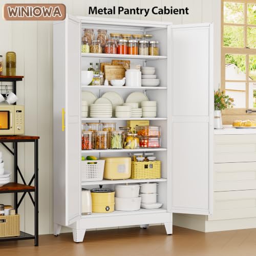 78.7" Tall Metal Pantry Cabinet