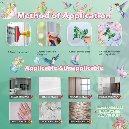 Large Size Spring Window Clings (83 Count)