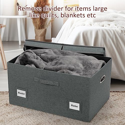 75 Quarts Extra Large Decorative Storage Bins with Lids (3 Count)