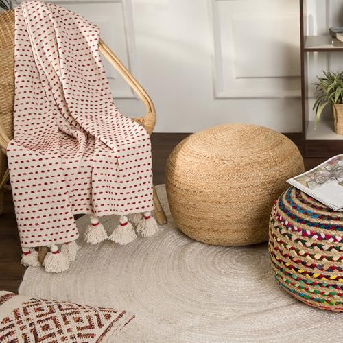 Jute Pouf Ottoman