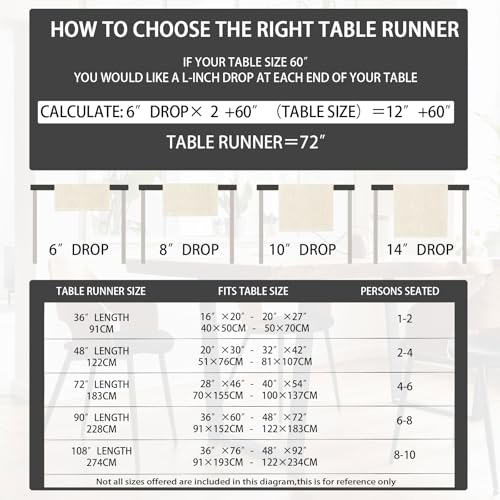 Halloween Gnome Table Runner for Table Decoration 13x60 Inch