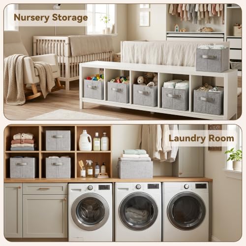 Closet Storage Bins with Handles (3 Count)