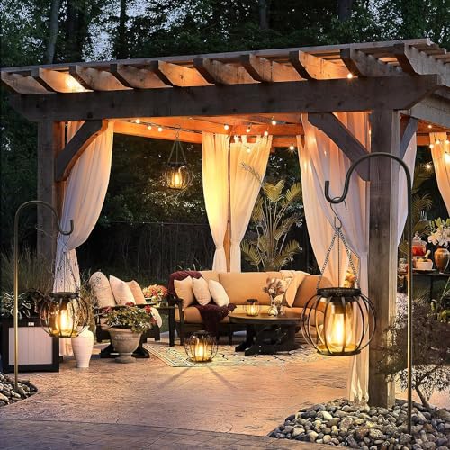 Solar Lanterns Outdoor Waterproof (2 Count)