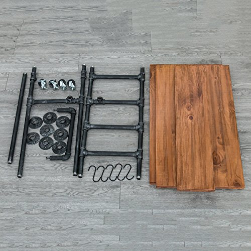 Industrial Portable Kitchen Island on Wheels