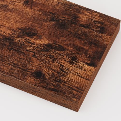 16 x 12 Deep Floating Shelves Wall Mounted Set of 2 Rustic Brown (2 Count)