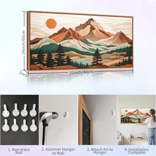 Mountain Framed Canvas Wall Art