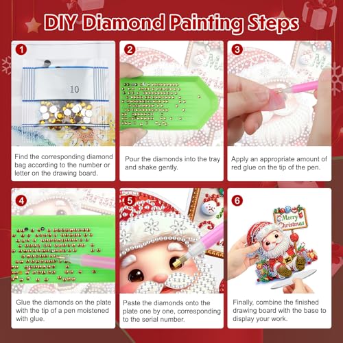 Christmas Santa Claus Diamond Art Tabletop Kits