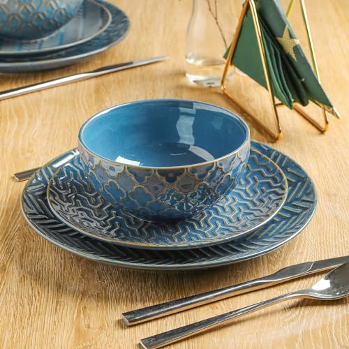 Sureasy Ceramic Cereal Bowls Set of 4 (4 Count)