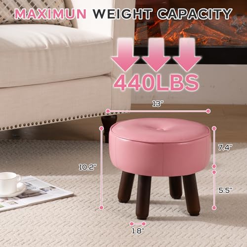 Small Foot Stool Round Pouf Ottoman