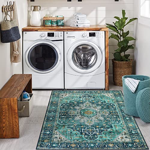 Ultra Thin Washable Vintage Area Rug