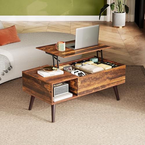 Lift Top Coffee Table with Hidden Storage