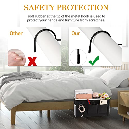Bedside Caddy Bedside Storage Bag for Headboards (2 Count)