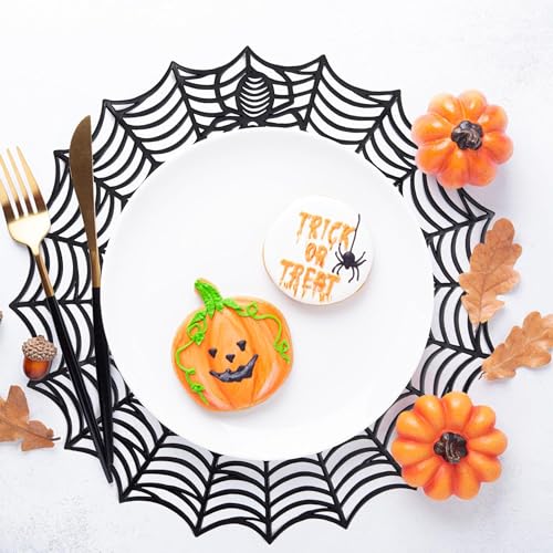 8 Pcs Halloween Spider Web Placemats (8 Count)