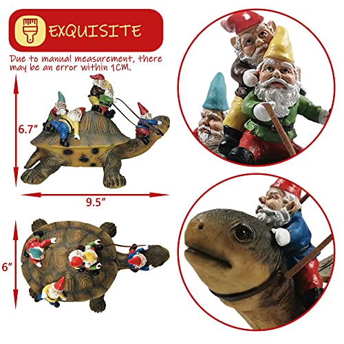 Garden Gnomes Decorations for Yard Statues Turtle Outdoor Decor
