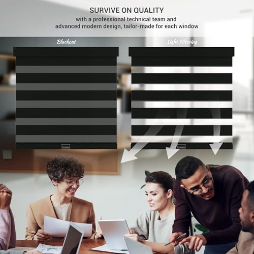 Cordless Zebra Blinds for Windows