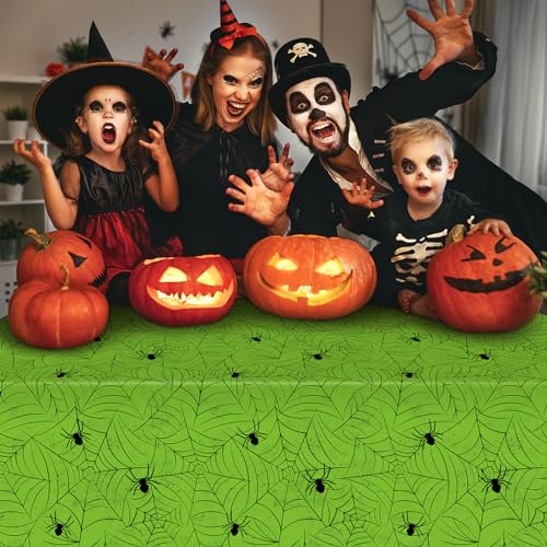 3 Pack Halloween Tablecloth Rectangular Table Halloween Party Decorations (3 Count)