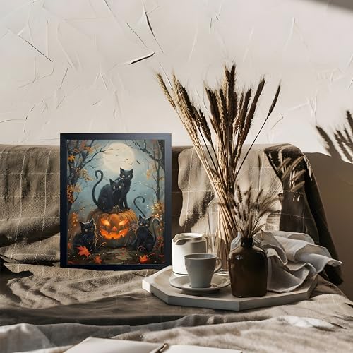 Halloween Black Cat Wall Art