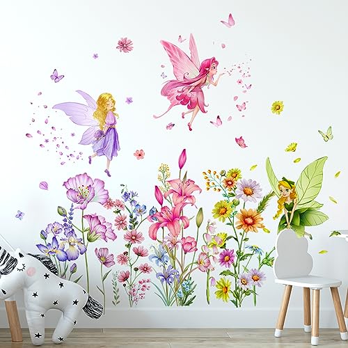 Set of 3 Sheets Size 40x12 Inch Spring Summer Window Cling Sticker Angels (93 Count)