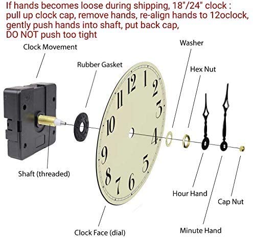 Oldtown Farmhouse Metal & Solid Wood Noiseless Wall Clock
