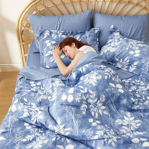 Floral Blue Comforter Set