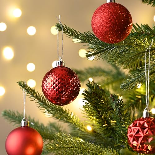 50ct Christmas Tree Decorations Ball Ornaments 2.36 Inches (50 Count)