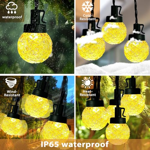 Solar LED String Lights for Outside
