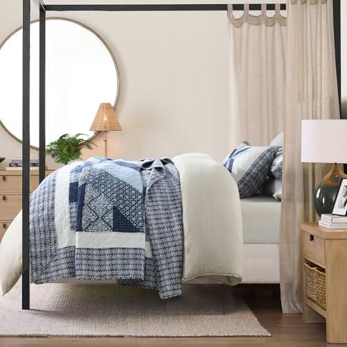 Handmade Quilted 100% Cotton Queen Comforter Set for Bed
