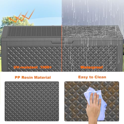100 Gallon Deck Boxes Outdoor Waterproof