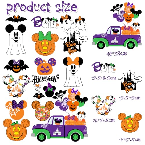 Mouse Themed Halloween Window Decals