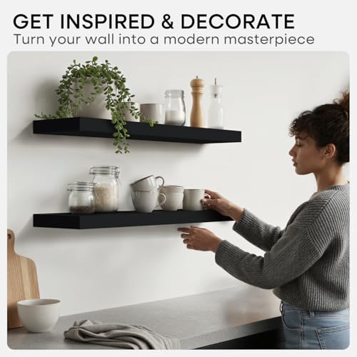 48 Inch Floating Shelves (2 Count)