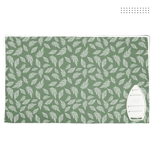 Ironing Mat Heat Resistant Pad 48"x28" Big Leaves Green