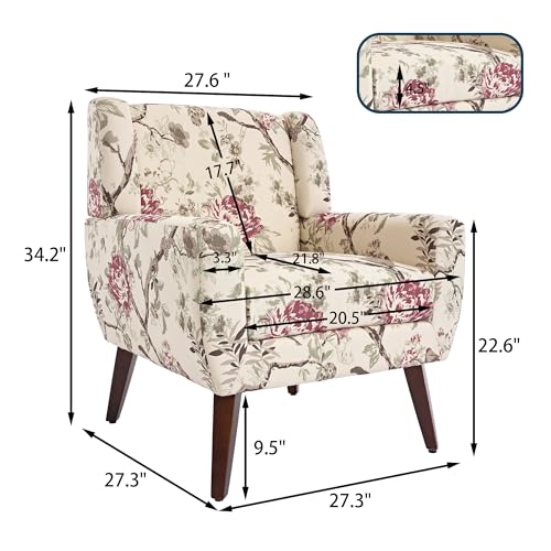 Floral Accent Chair (2 Count)