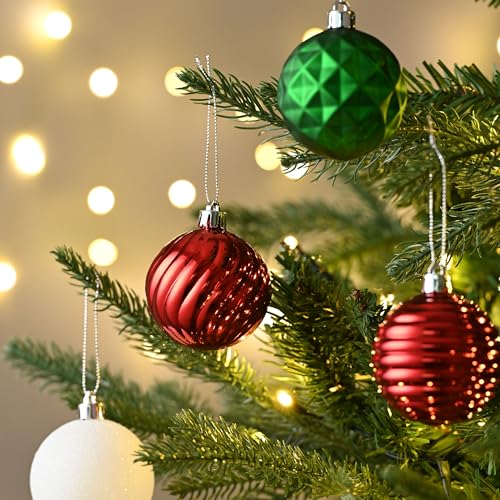 24ct Christmas Ornaments Tree Decorations Set 2.36 Inch (24 Count)