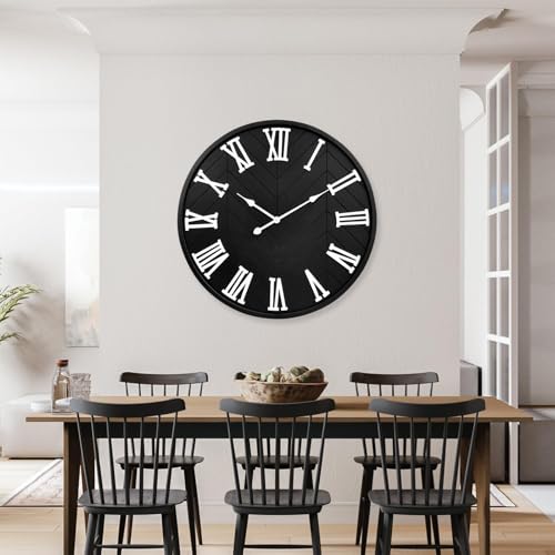 30 Inch Large Wall Clock Farmhouse Style
