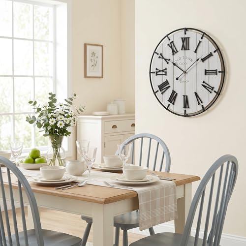 Large 20 Inch Farmhouse Wall Clock