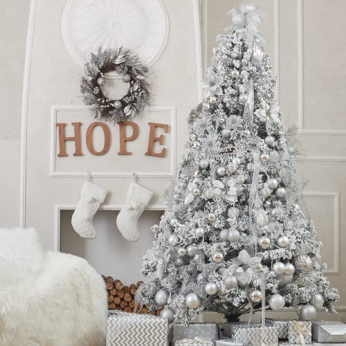 60mm 2.36" Christmas Ball Ornaments Shatterproof Christmas Ornaments Set Decorations for Xmas Tree Balls (34 Count)
