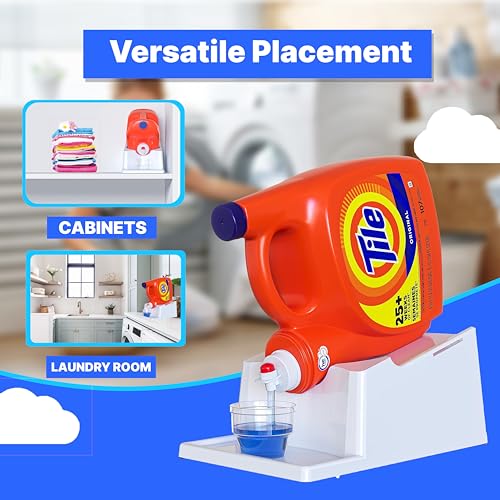 Liquid Laundry Detergent Dispenser Holder with Drip Tray