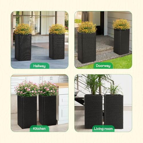 All Weather Wicker Planters (2 Count)