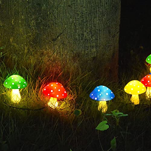 8 Pack Solar Mushroom Lights for Garden Decor (8 Count)