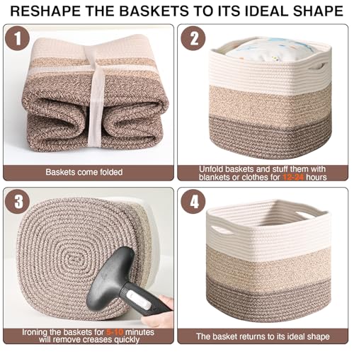 13 Inch Cube Closet Storage Bins (3 Count)