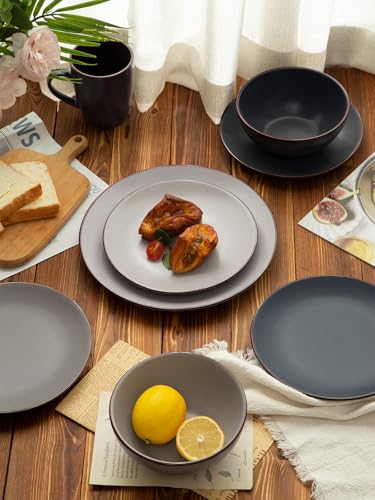 Venus Plates and Bowls Sets with Rim (24 Count)