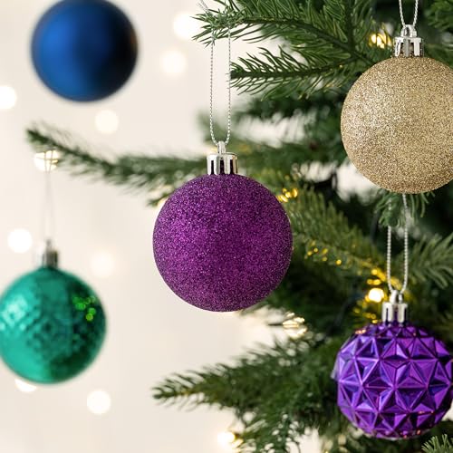 50ct Christmas Tree Decorations Ball Ornaments 2 Inches (50 Count)