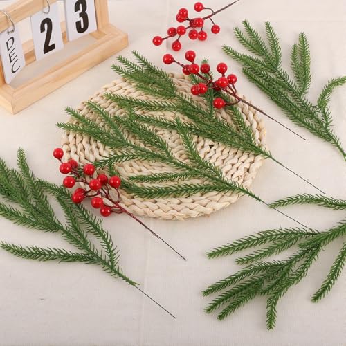 Christmas Norfolk Pine Picks Artificial Greenery Branches (50 Count)