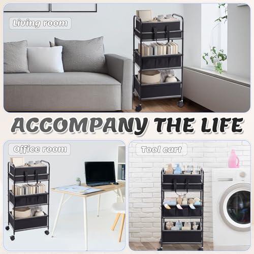2in1 Baby Diaper Caddy Organizer Cart Bedside Rolling Cart (2 Count)